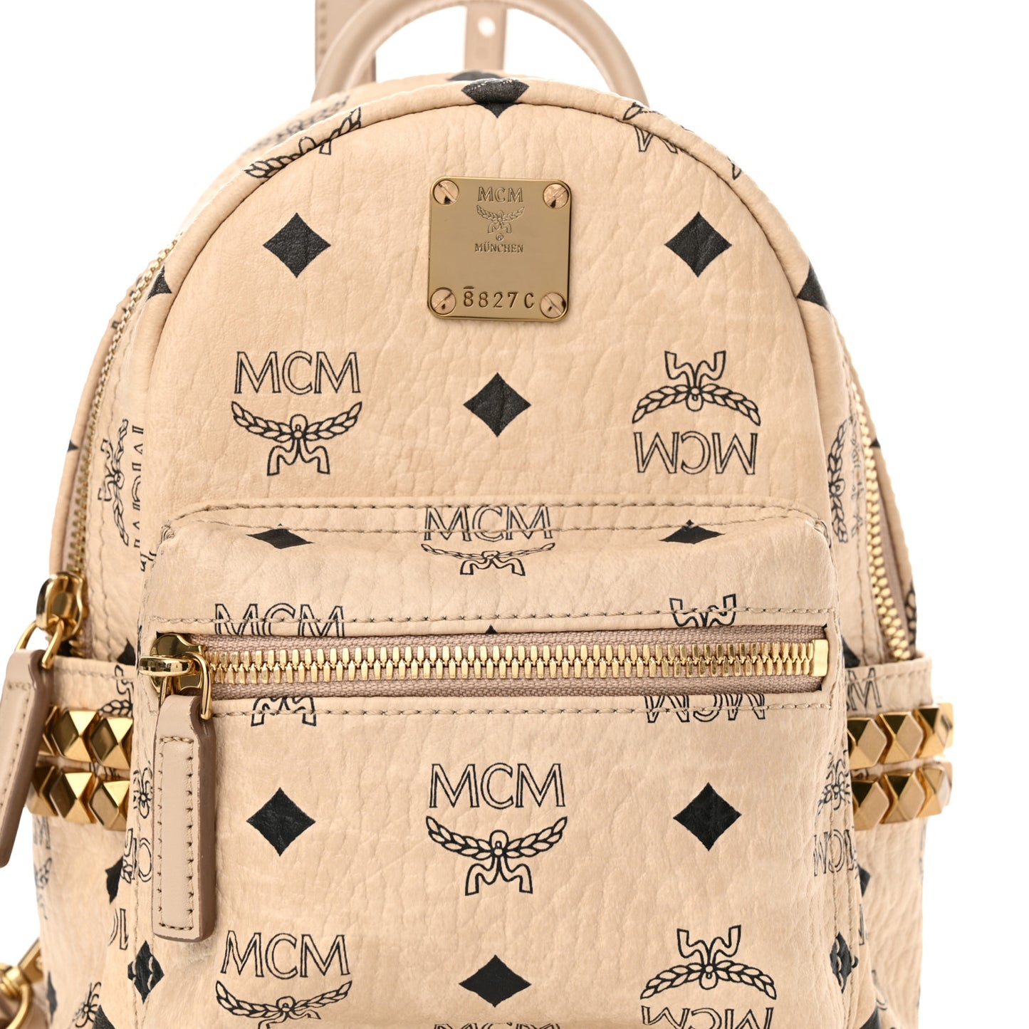 Visetos Side Stud X-Mini Stark Bebe Boo Backpack Beige