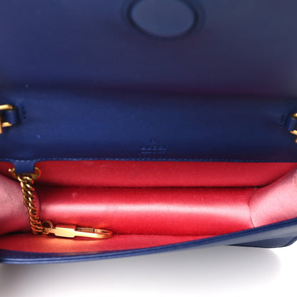 Gucci Velvet Matelasse GG Marmont Mini Bag Cobalt Blue 5 of 10