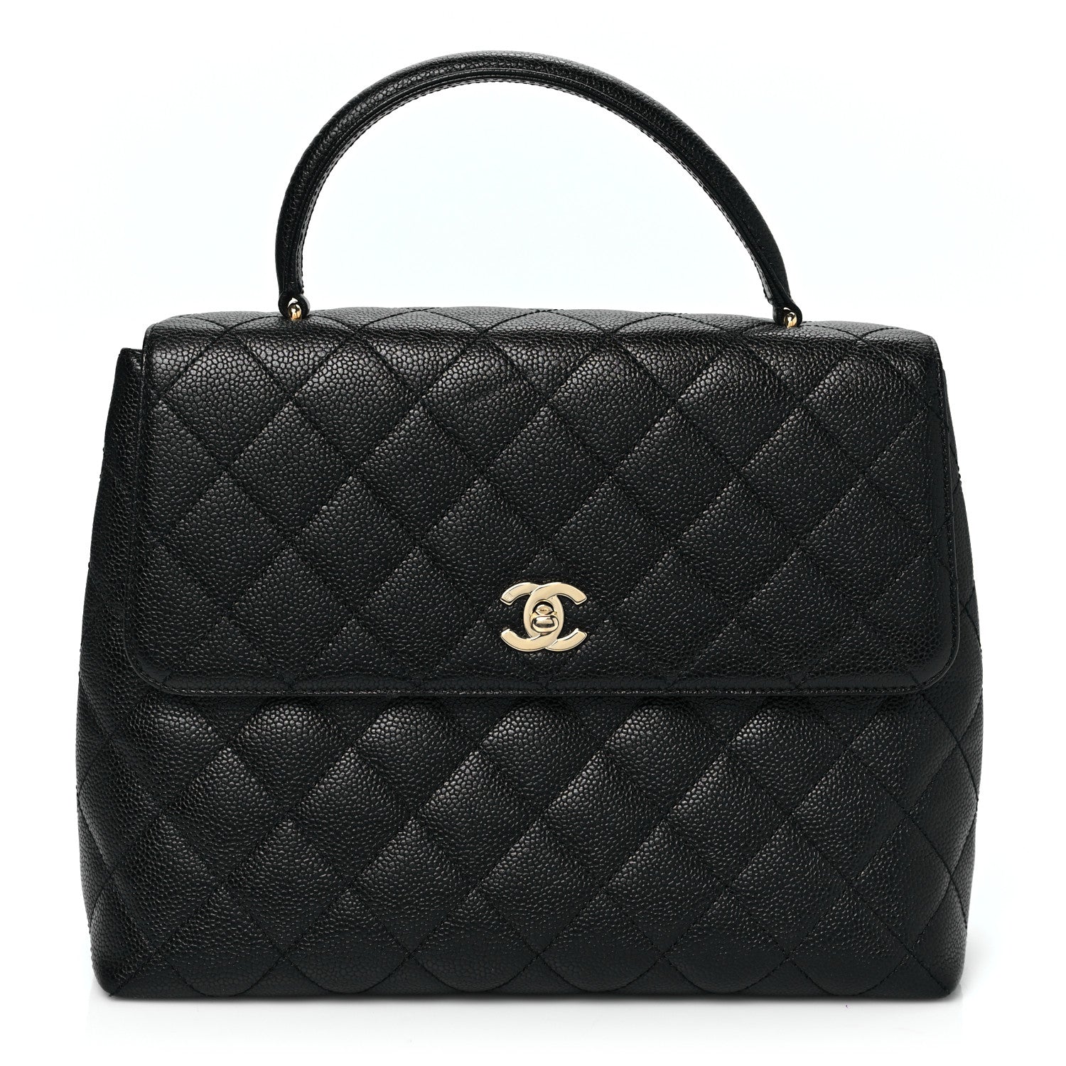 Chanel Caviar Quilted Jumbo Kelly Flap Black 1 of 10