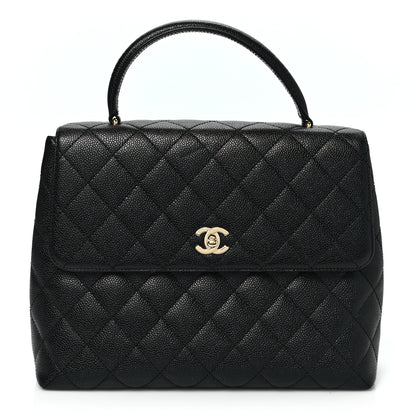 Chanel Caviar Quilted Jumbo Kelly Flap Black 1 of 10