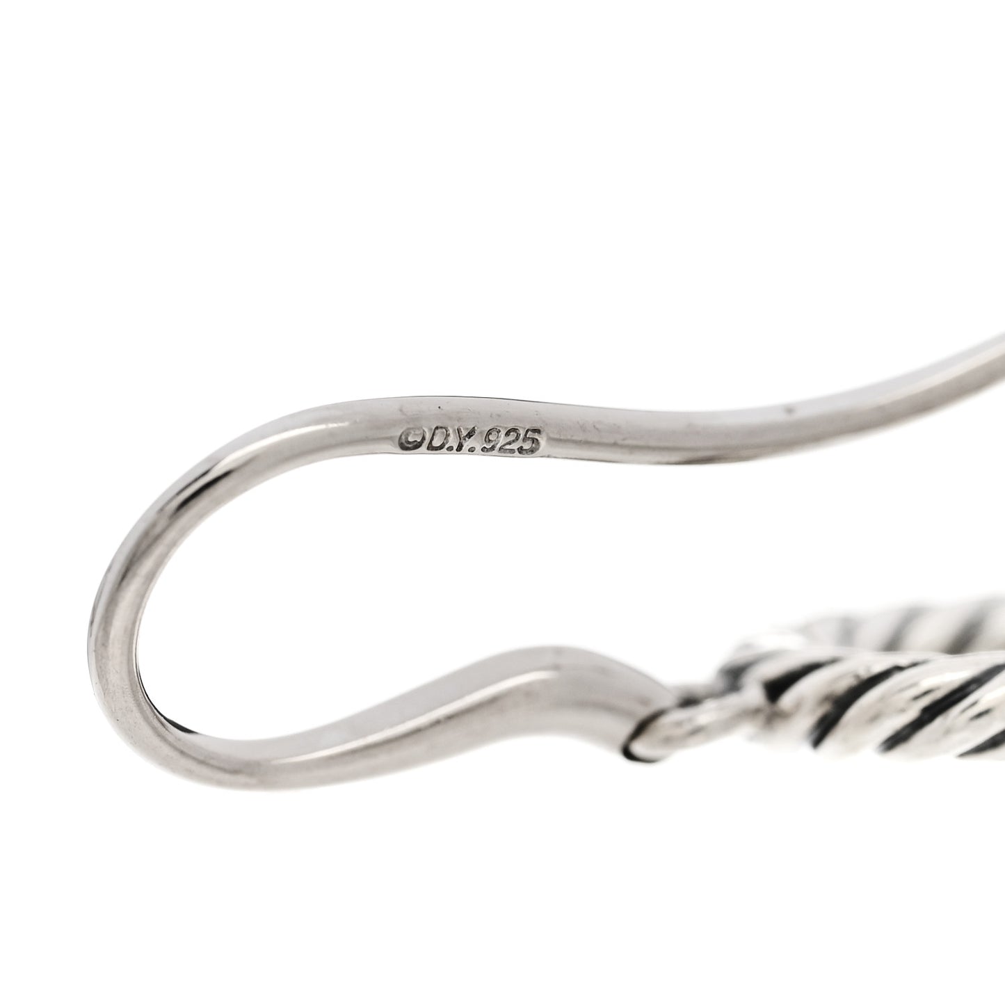 Sterling Silver Cultured Pearl Infinity Drop Earrings