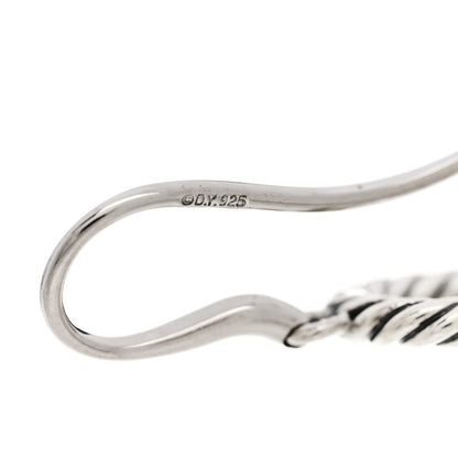 David Yurman Sterling Silver Cultured Pearl Infinity Drop Earrings 4 of 4