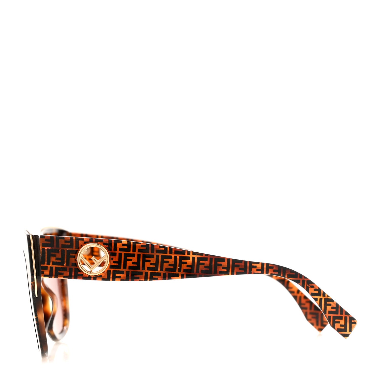 Fendi Acetate F is Fendi FF Cat Eye Sunglasses FF 0359/G/S Havana 3 of 6