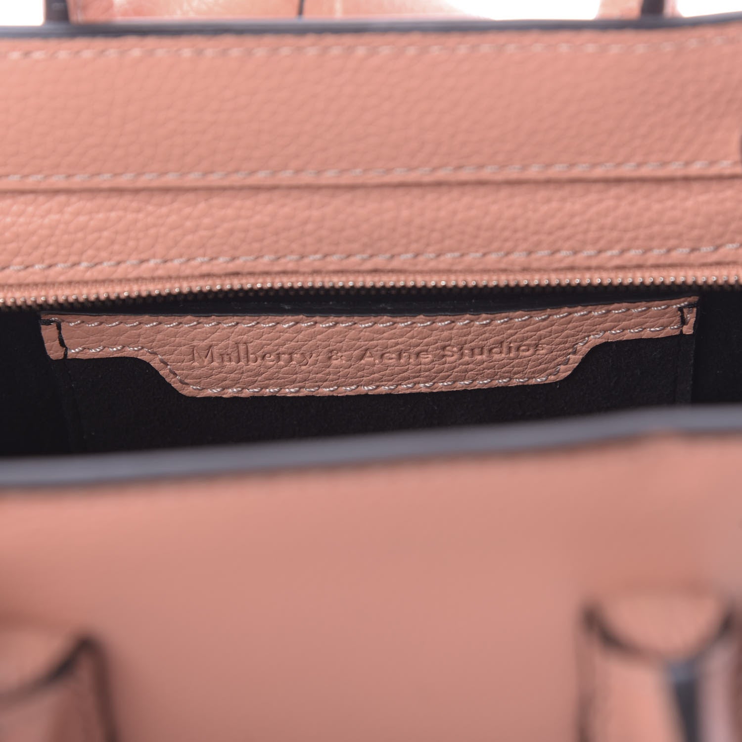 Mulberry x ACNE STUDIOS Grained Calfskin Musubi Bayswater Satchel Pink 8 of 10