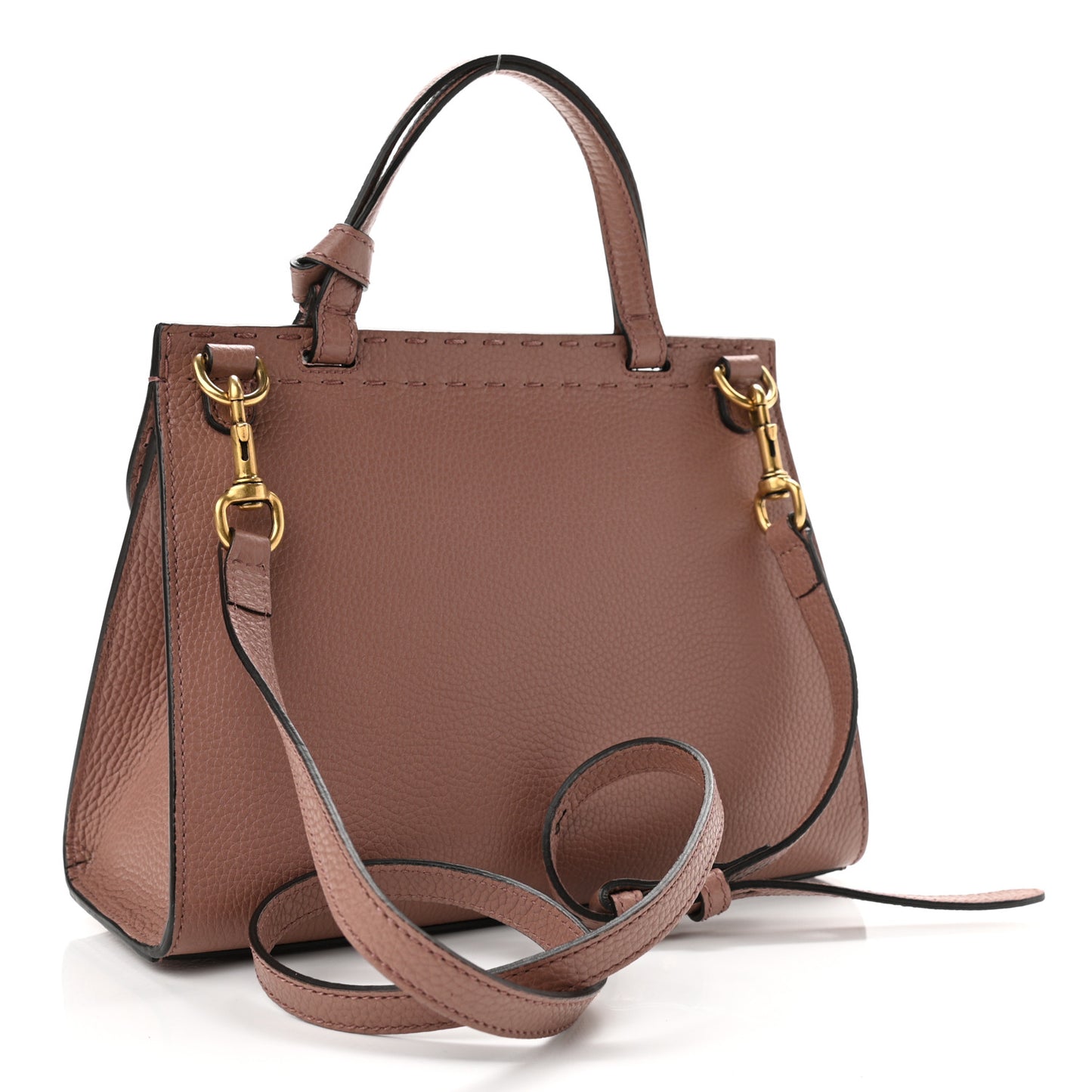 Calfskin Mini GG Marmont Top Handle Bag Rosy Phard