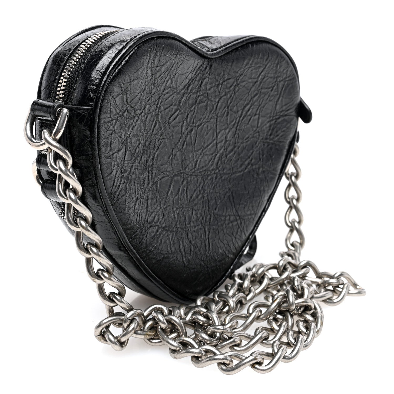 Balenciaga Agneau Arena Mini Le Cagole Heart Bag Black 3 of 8