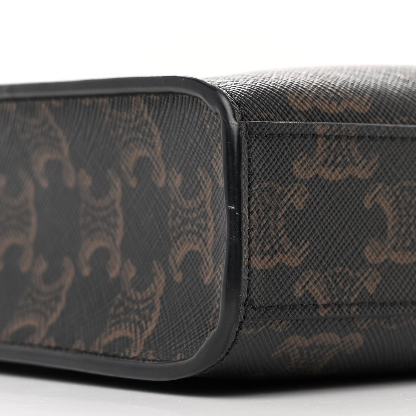 Triomphe Canvas Calfskin Mini Vertical Cabas Tan