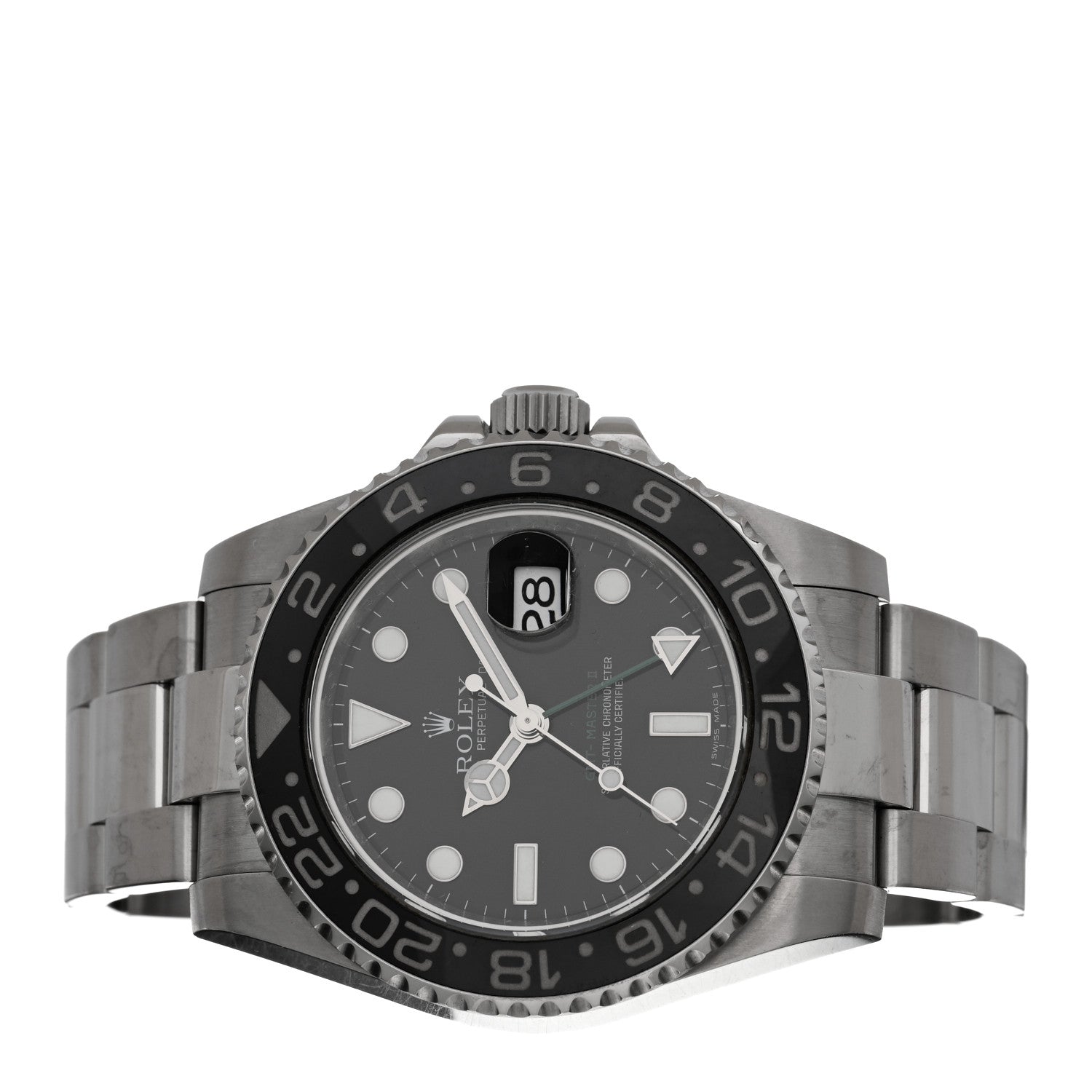 Rolex Stainless Steel 40mm Oyster Perpetual Date GMT Master II Watch Black 116710LN 2 of 5