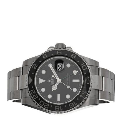 Rolex Stainless Steel 40mm Oyster Perpetual Date GMT Master II Watch Black 116710LN 2 of 5