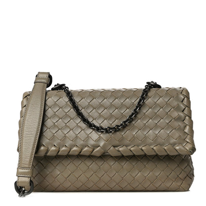 Bottega Veneta Nappa Intrecciato Baby Olimpia Shoulder Bag Mink 1 of 13
