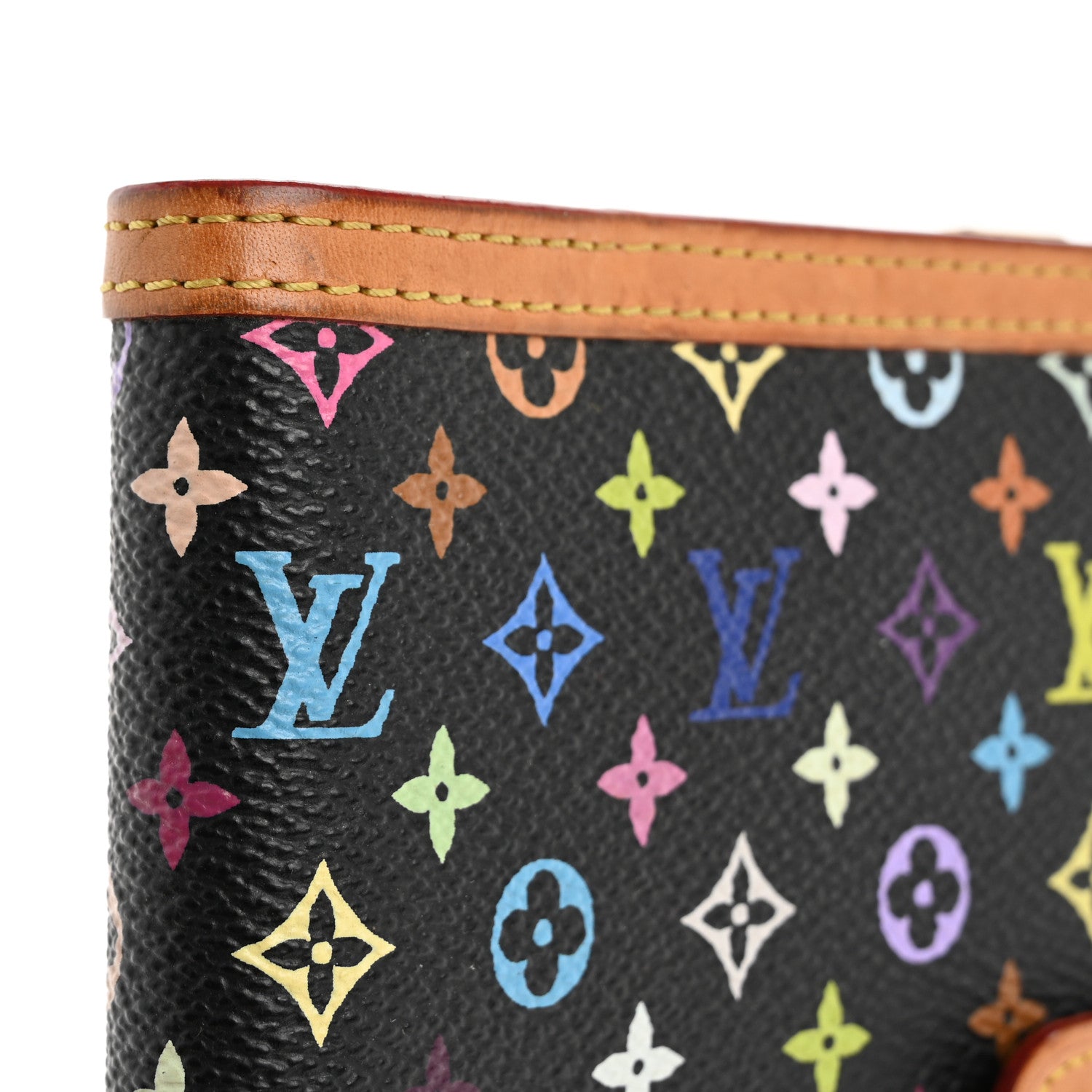 Louis Vuitton Monogram Multicolor Small Ring Agenda Cover Black 10 of 14