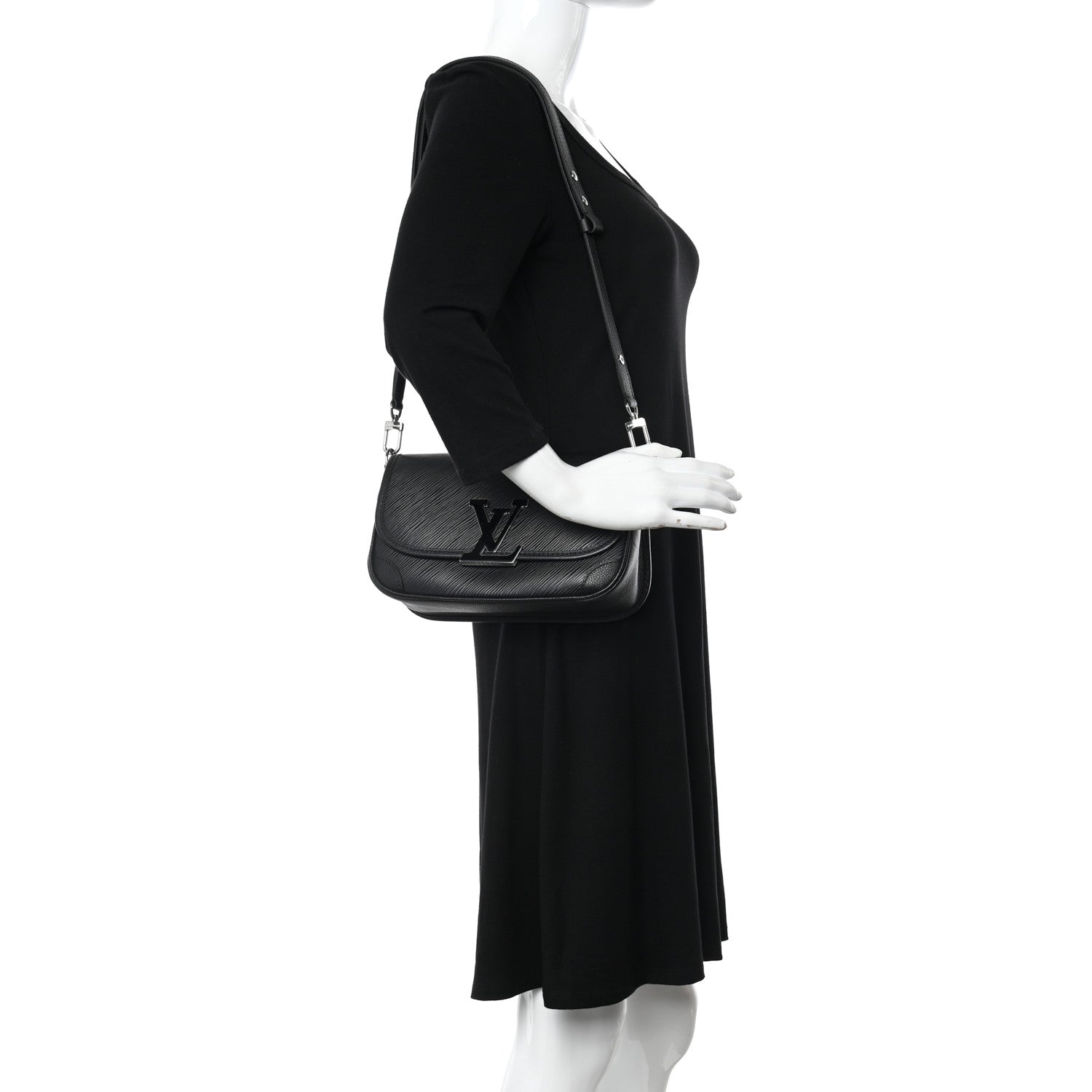 Louis Vuitton Epi Buci Crossbody Black 2 of 9