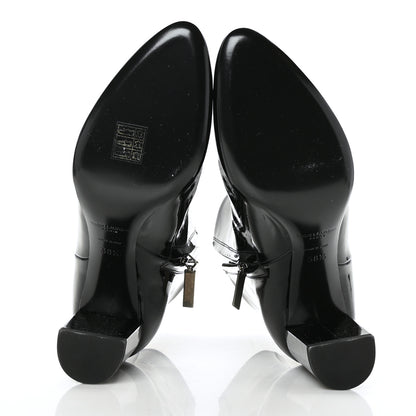 Saint Laurent Patent Loulou Ankle Zip Boot 38.5 Black 5 of 9