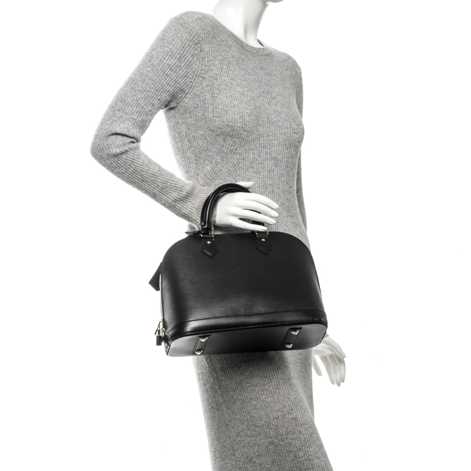 Louis Vuitton Epi Alma PM Black 2 of 7