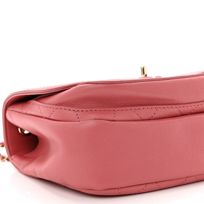 Chanel Calfskin Stitched Small Flap Bag Pink 8 of 9