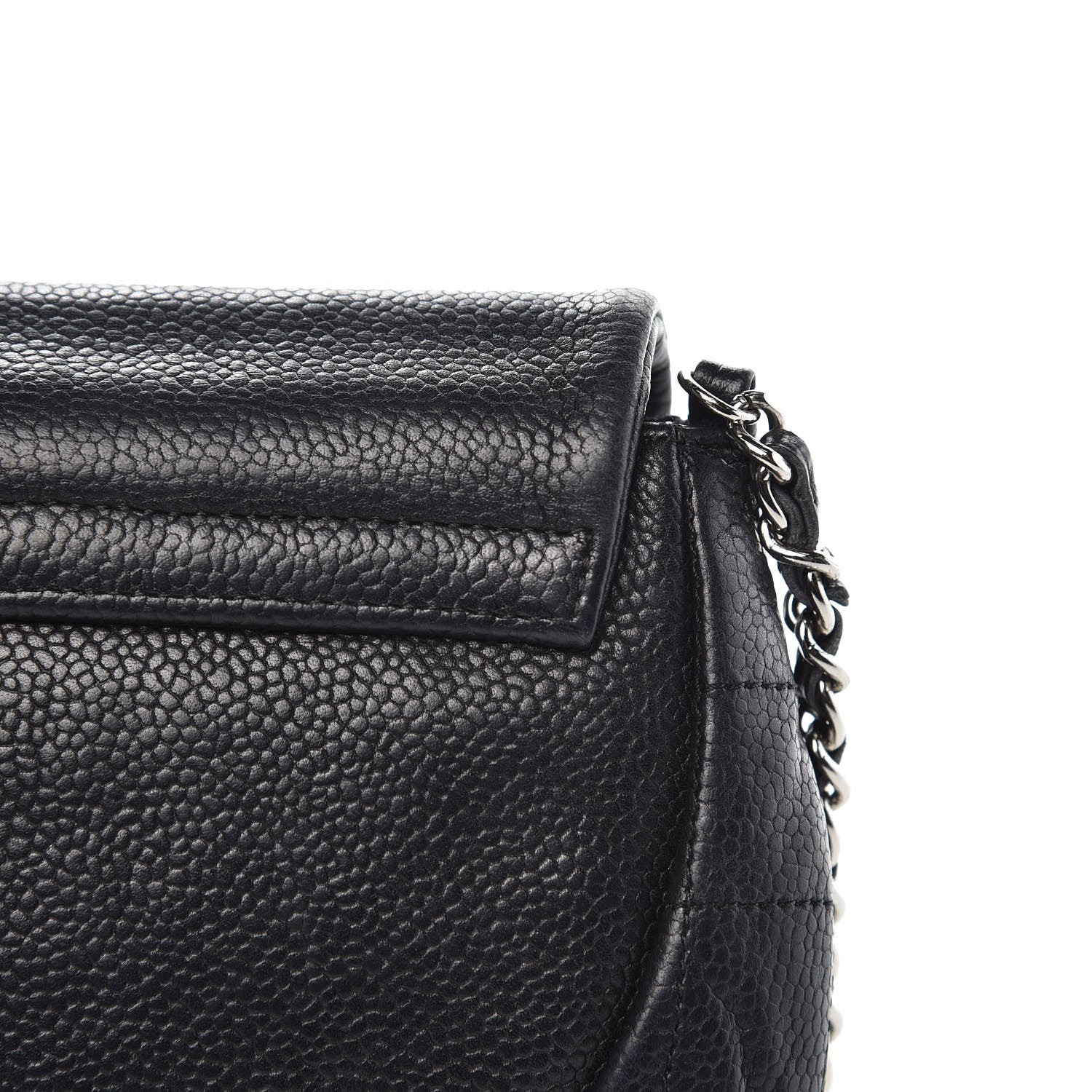 Chanel Caviar Half Moon Wallet On Chain WOC Black 14 of 15