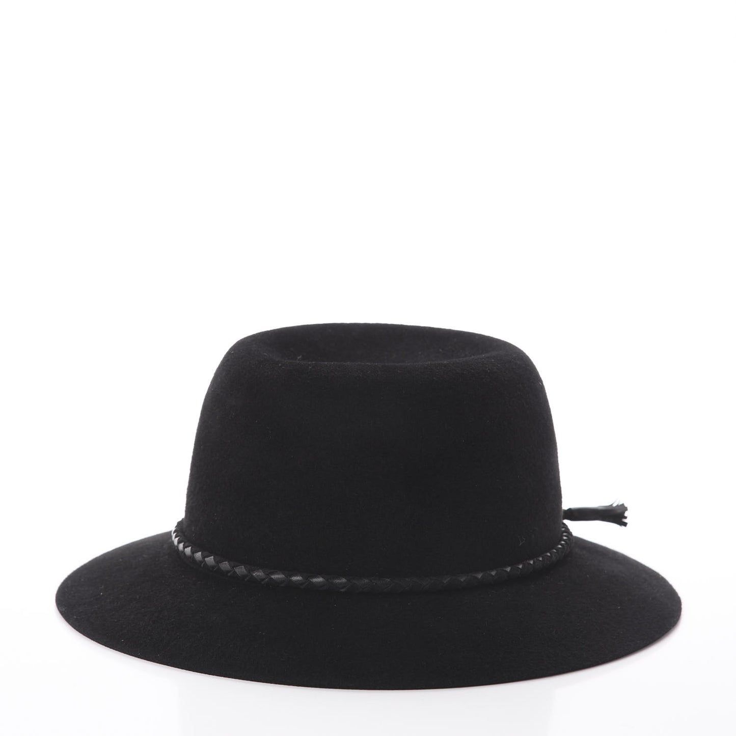 Felt Goatskin Lambskin Hat 58 Black