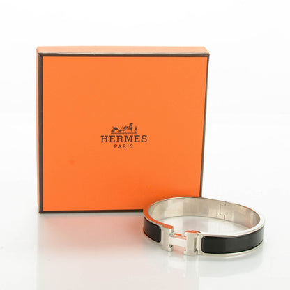 Hermes Enamel Narrow Clic Clac H Bracelet PM Black 6 of 6