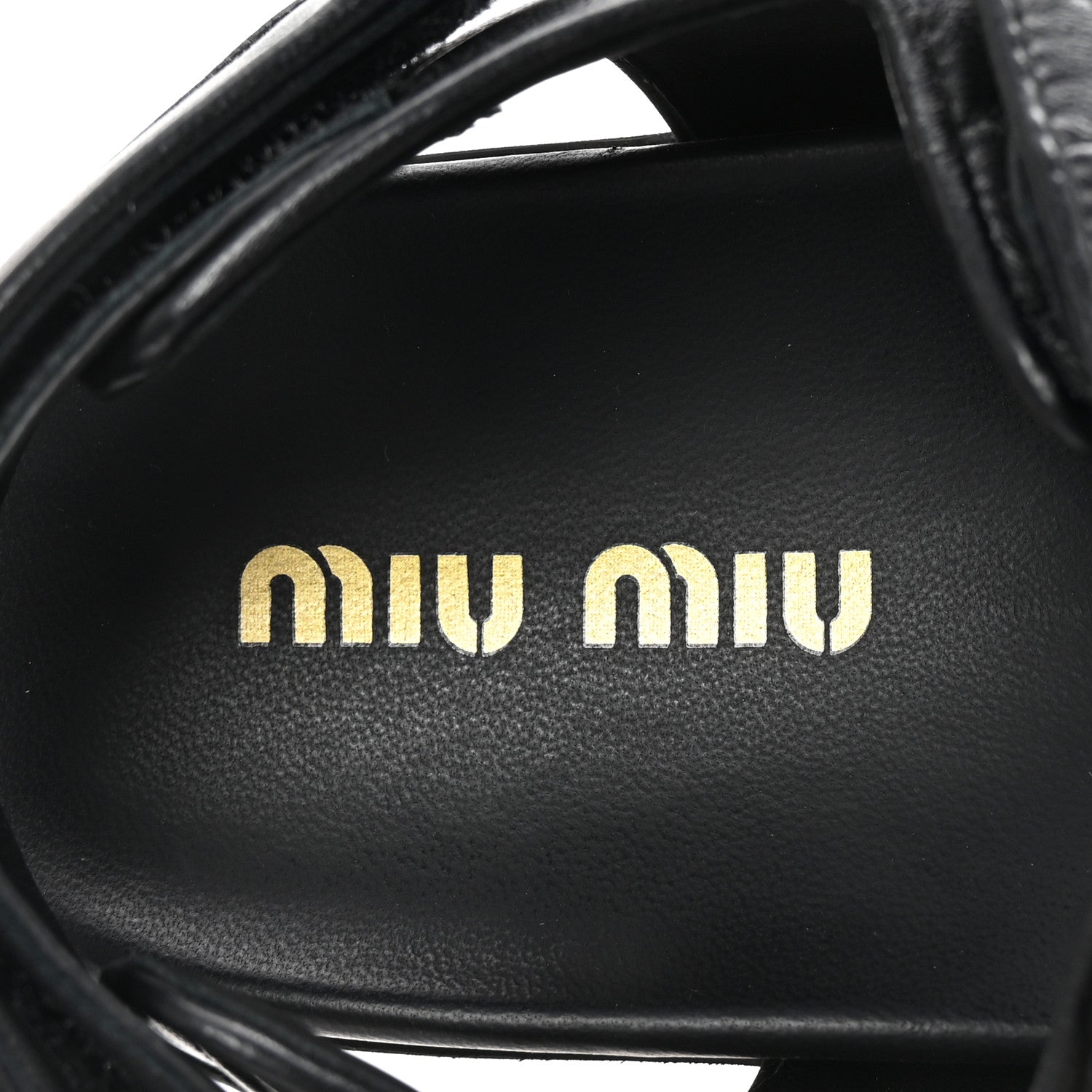 Miu Miu Nappa Matelasse Sporty Sandals 39 Black 8 of 10