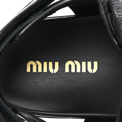 Miu Miu Nappa Matelasse Sporty Sandals 39 Black 8 of 10