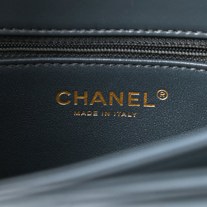 Chanel Lambskin Quilted Medium Trendy CC Flap Dual Handle Bag Dark Grey 6 of 10