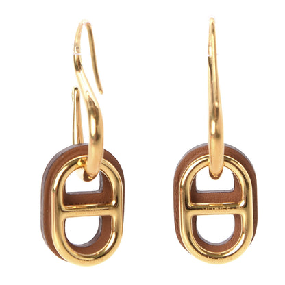 Hermes Swift O'Maillon Earrings Gold 1 of 3