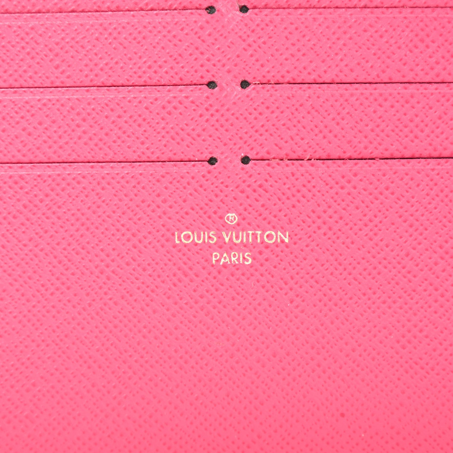 Louis Vuitton Calfskin Felicie Card Holder Insert Fuchsia 6 of 6