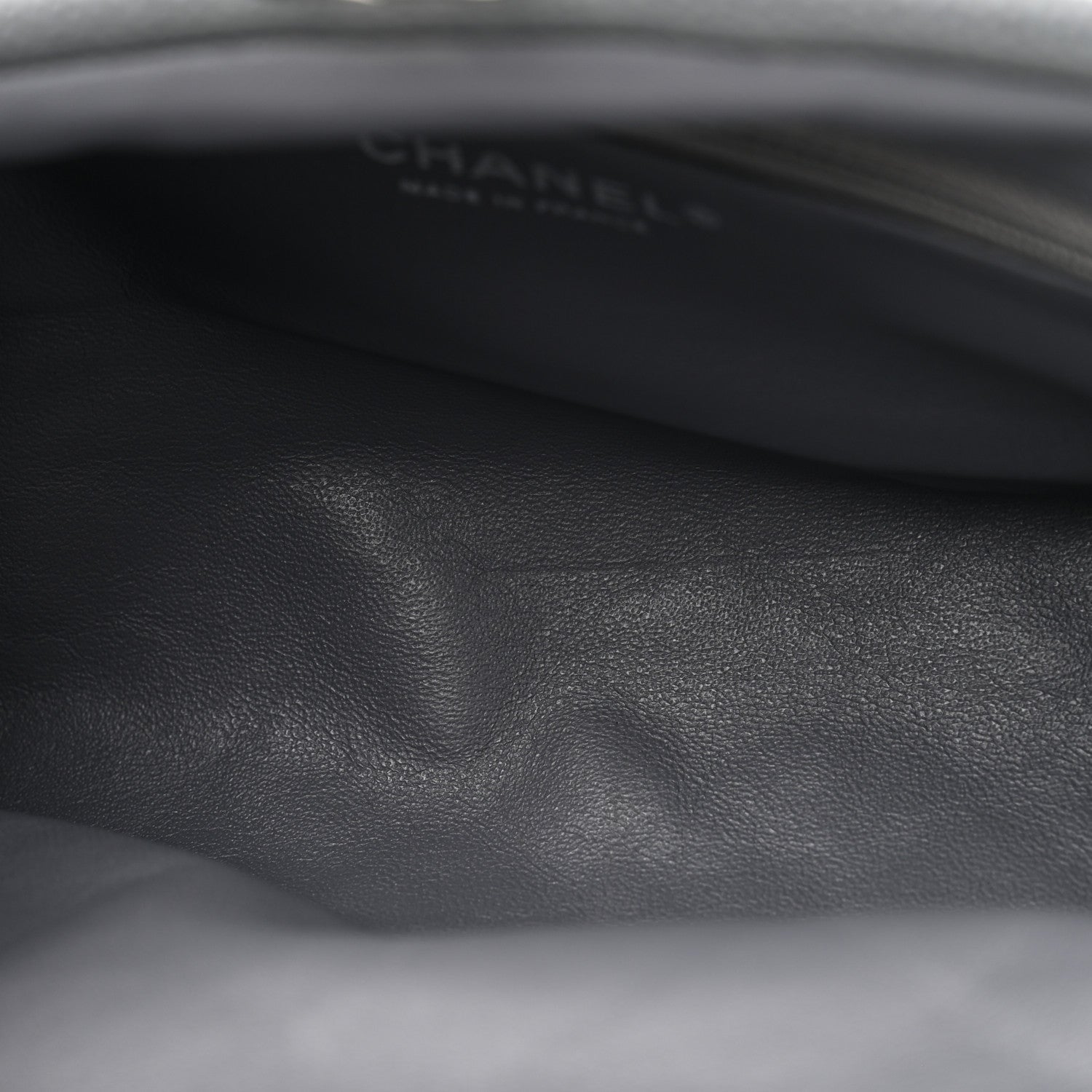 Chanel Caviar Quilted Timeless Clutch Dark Grey 5 of 11