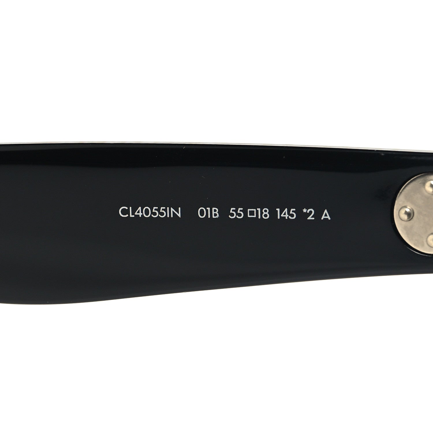 Celine Acetate Polarized Oversized Sunglasses CL4055IN Black 6 of 8