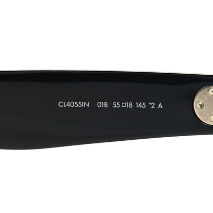 Celine Acetate Polarized Oversized Sunglasses CL4055IN Black 6 of 8