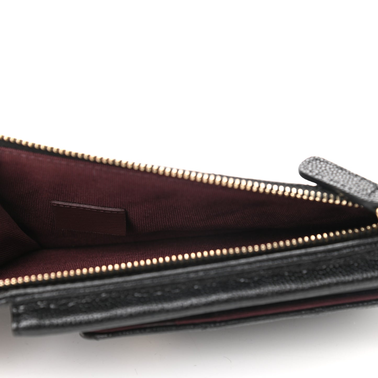Caviar Quilted CC Phone Holder Black