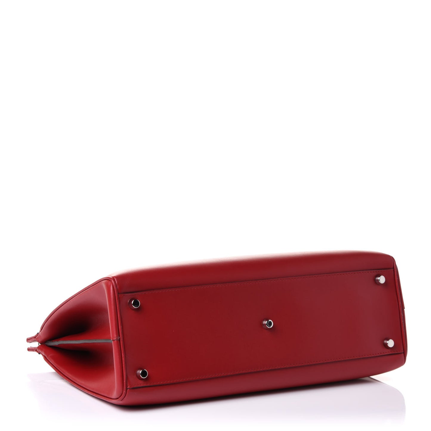 Shibuya Calfskin Medium Zumi Top Handle Bag Hibiscus Red