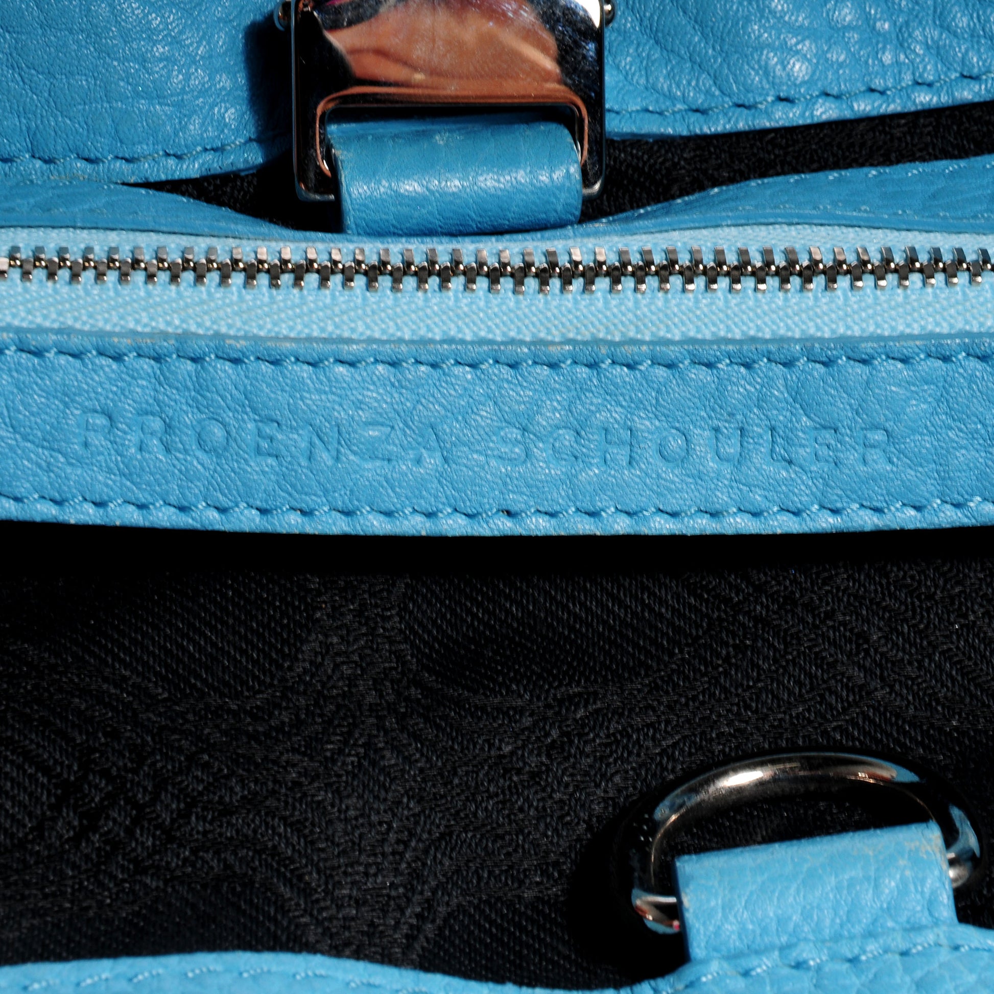 Proenza Schouler PS11 Tote Blue White 8 of 9