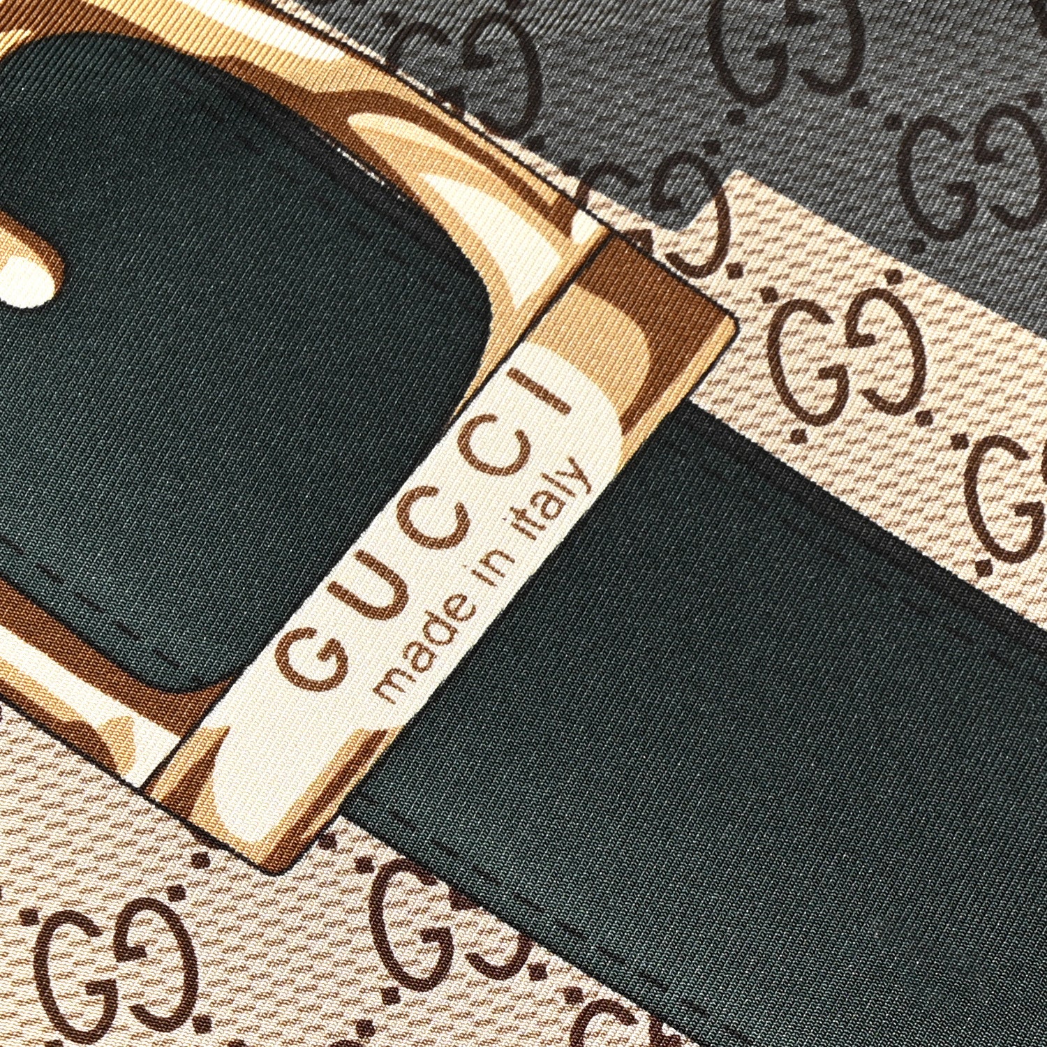 Gucci Silk Monogram Horsebit Square Scarf 4 of 5