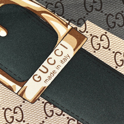 Gucci Silk Monogram Horsebit Square Scarf 4 of 5