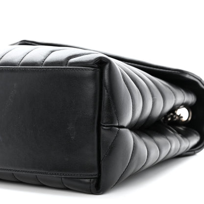 Saint Laurent Calfskin Y Quilted Monogram Medium Loulou Chain Satchel Black 11 of 12