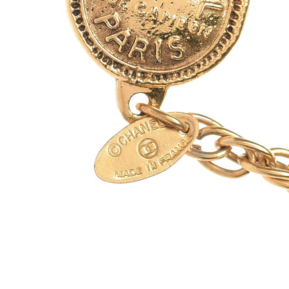 Chanel 31 Rue Cambon Paris Medallion Chain Necklace Gold 5 of 5