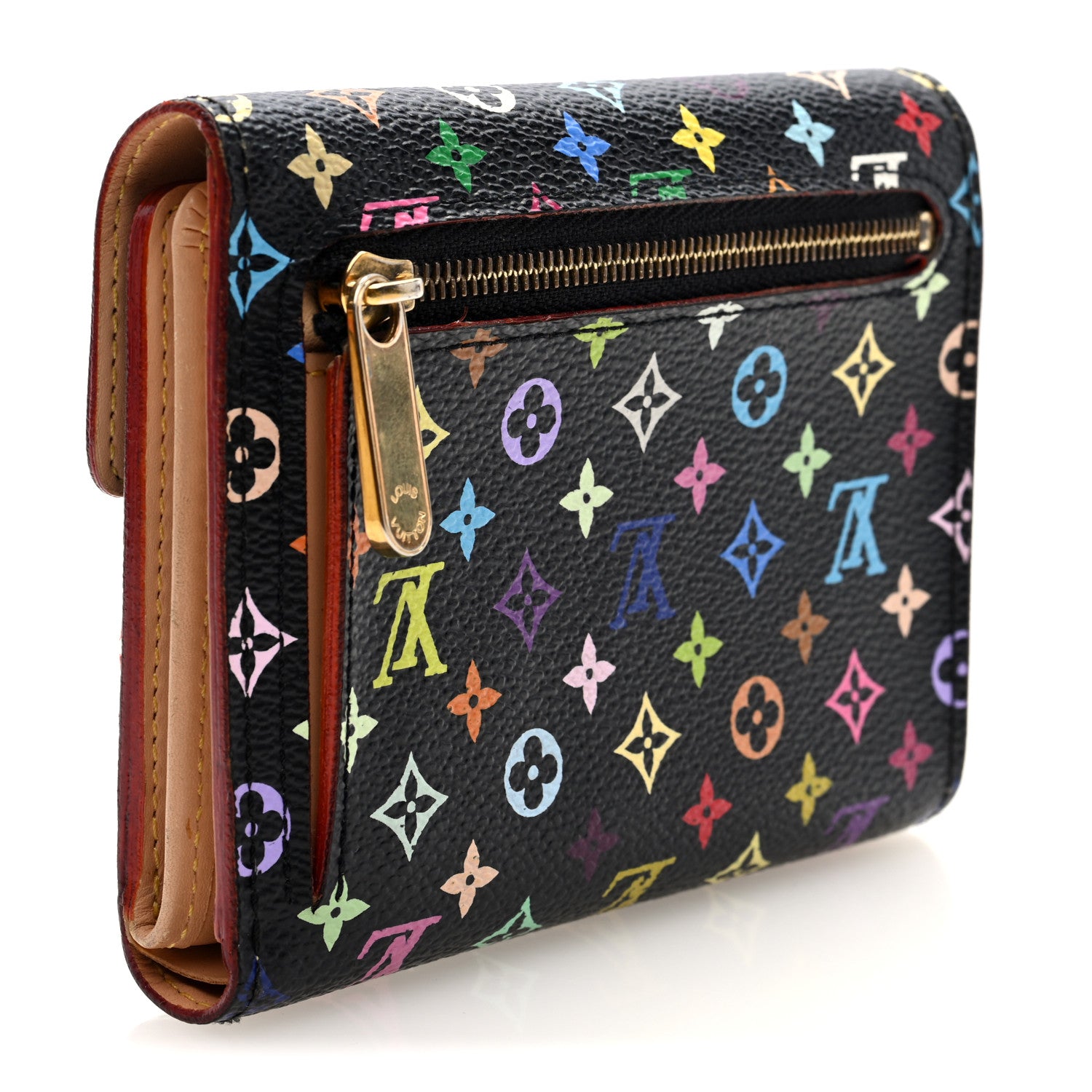 Louis Vuitton Monogram Multicolor Koala Wallet Black 3 of 7