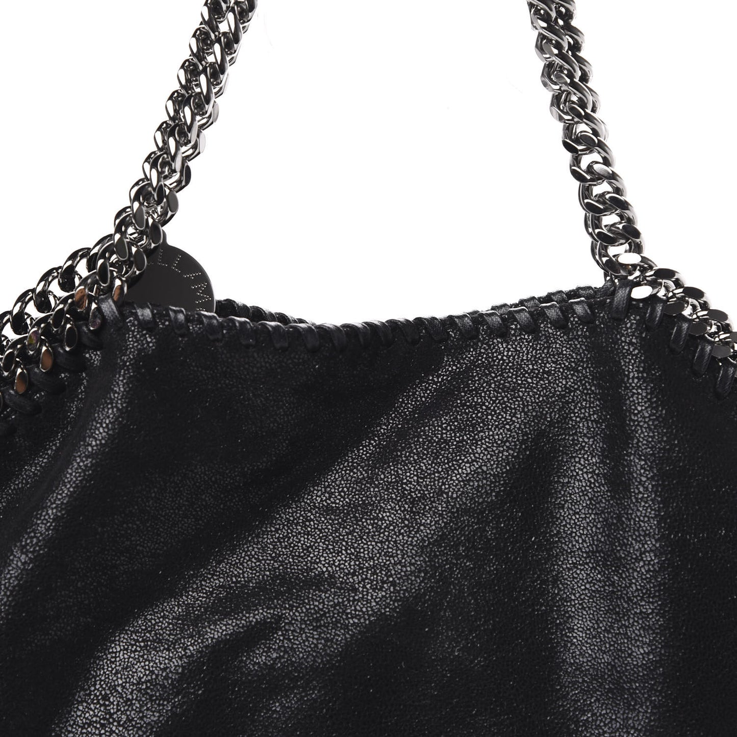 Shaggy Deer Falabella Fold Over Tote Black