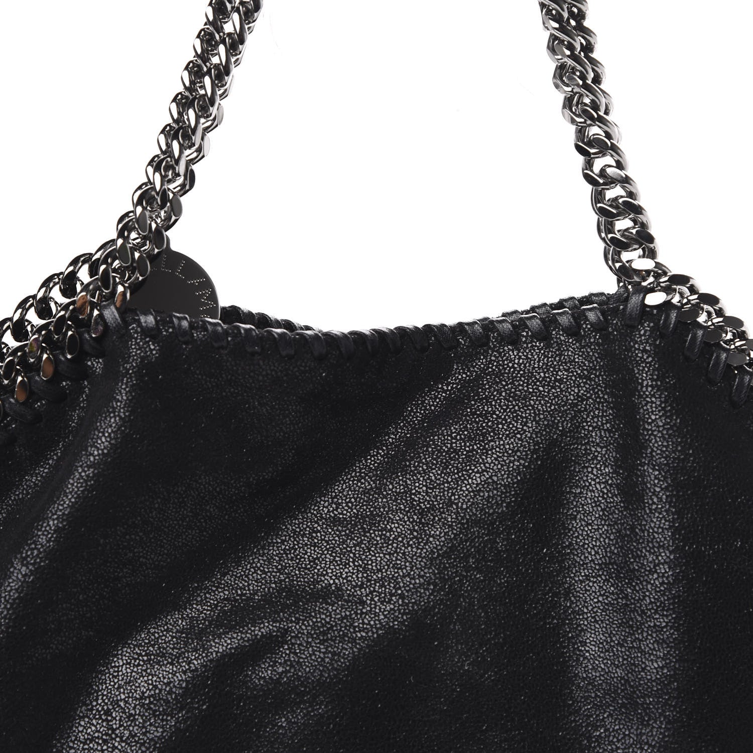 Stella McCartney Shaggy Deer Falabella Fold Over Tote Black 10 of 10