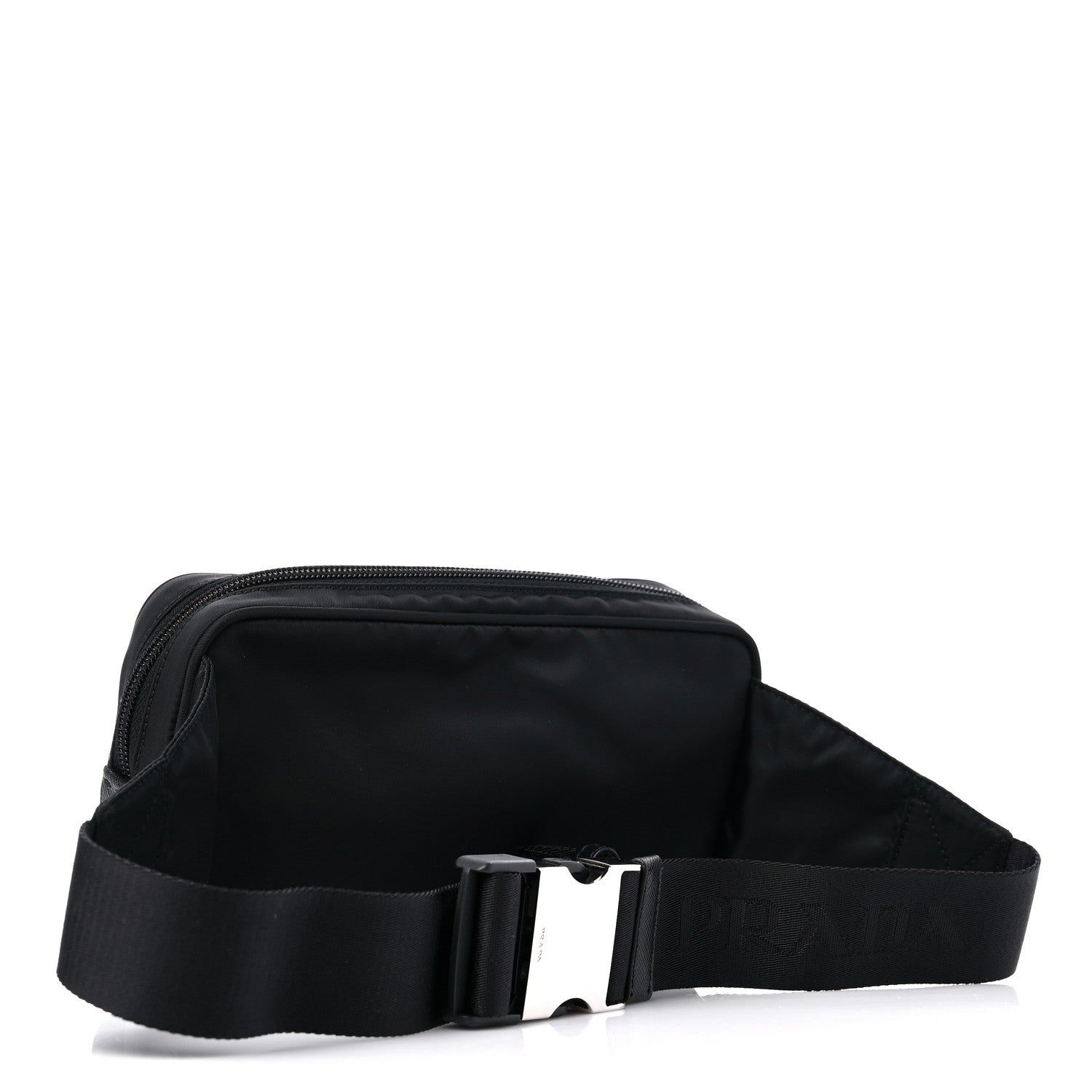 Prada Re-Nylon Saffiano Belt Bag Black 2 of 7