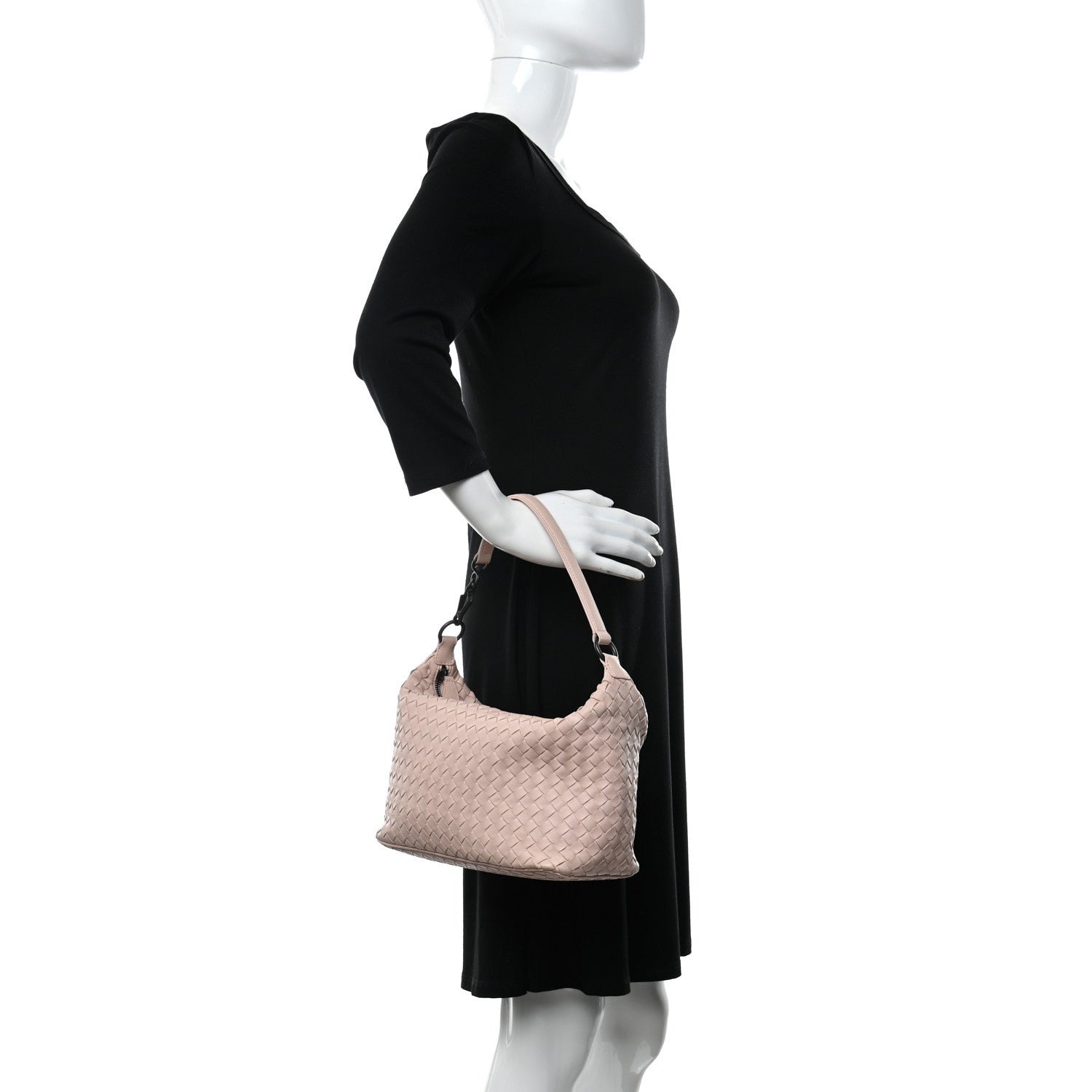 Bottega Veneta Nappa Intrecciato Medium Shoulder Bag Petale 2 of 11