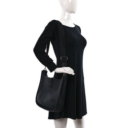 Hermes Taurillon Clemence Evelyne III PM Black 2 of 9