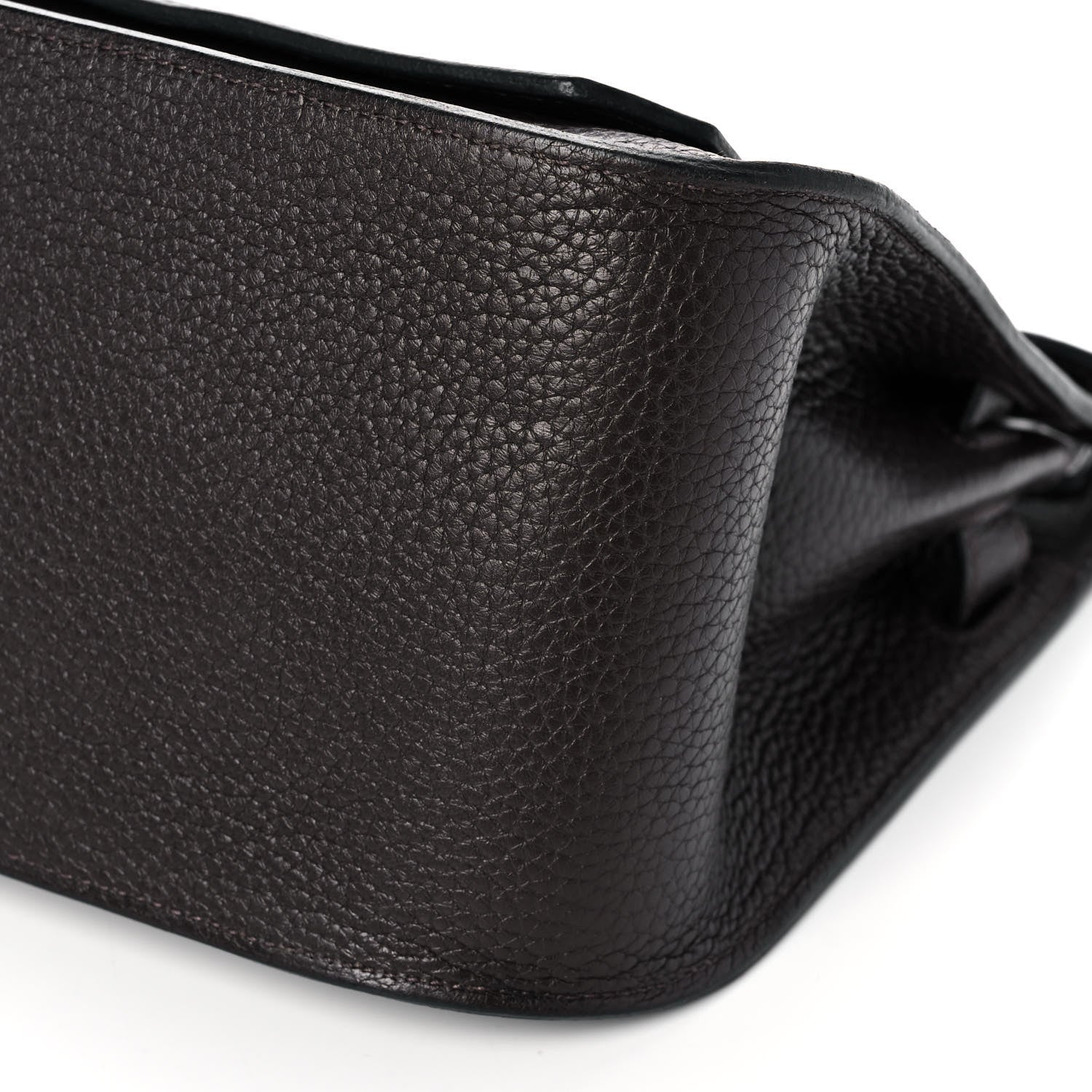 Hermes Taurillon Clemence Jypsiere 28 Chocolate 10 of 12