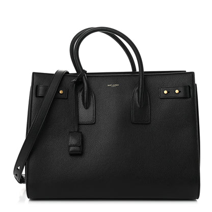 Saint Laurent Grained Calfskin Large Souple Sac De Jour Black 1 of 10