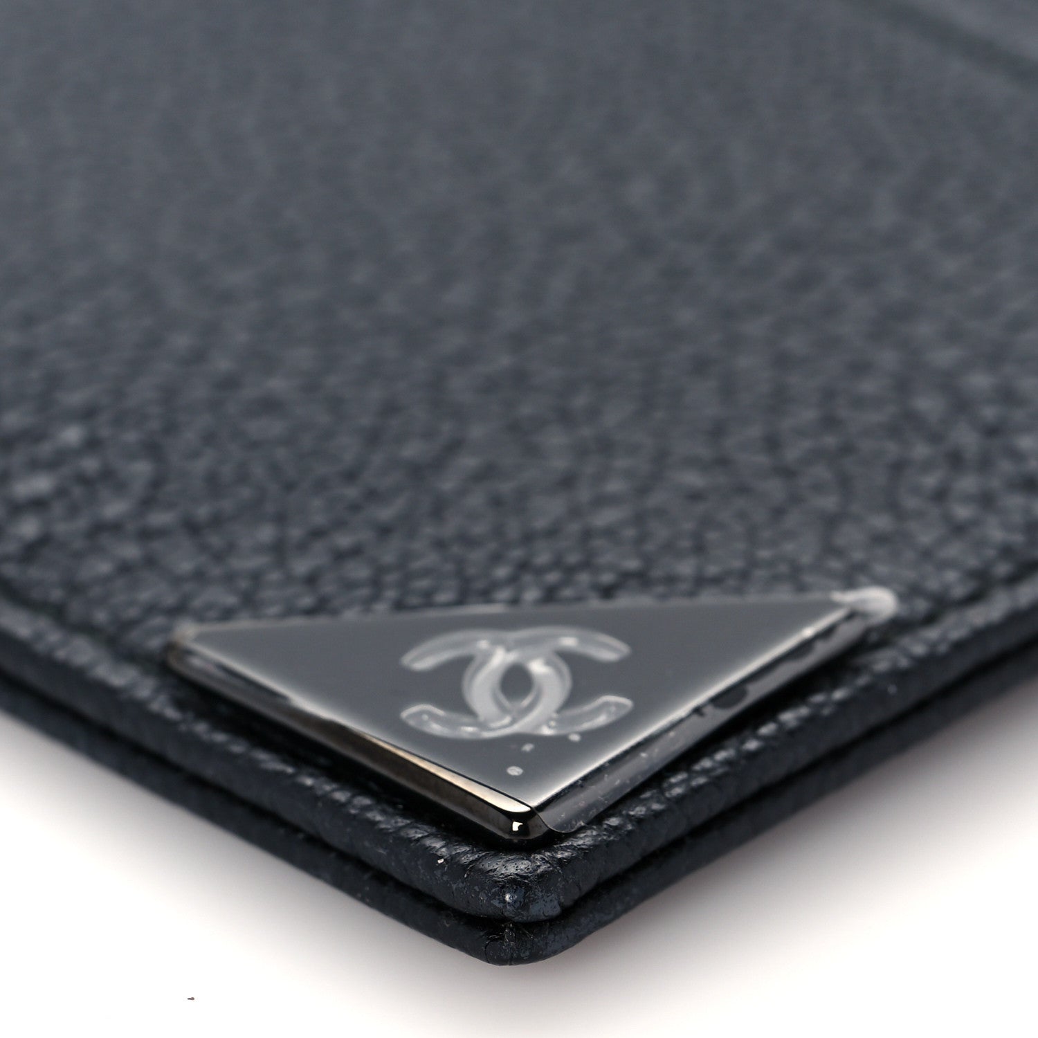 Chanel Goatskin CC Corner Card Holder Black 9 of 11