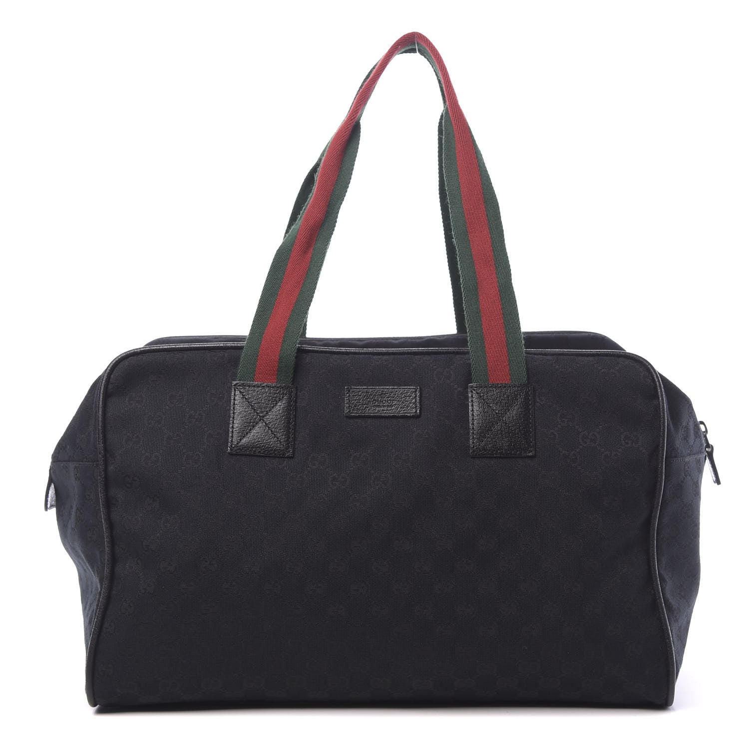 Gucci GG Monogram Web Medium Collapsible Carry On Duffle Black 1 of 11