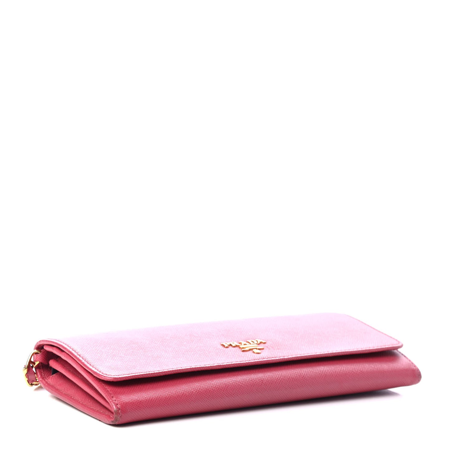 Saffiano Metal Oro Chain Wallet Peonia