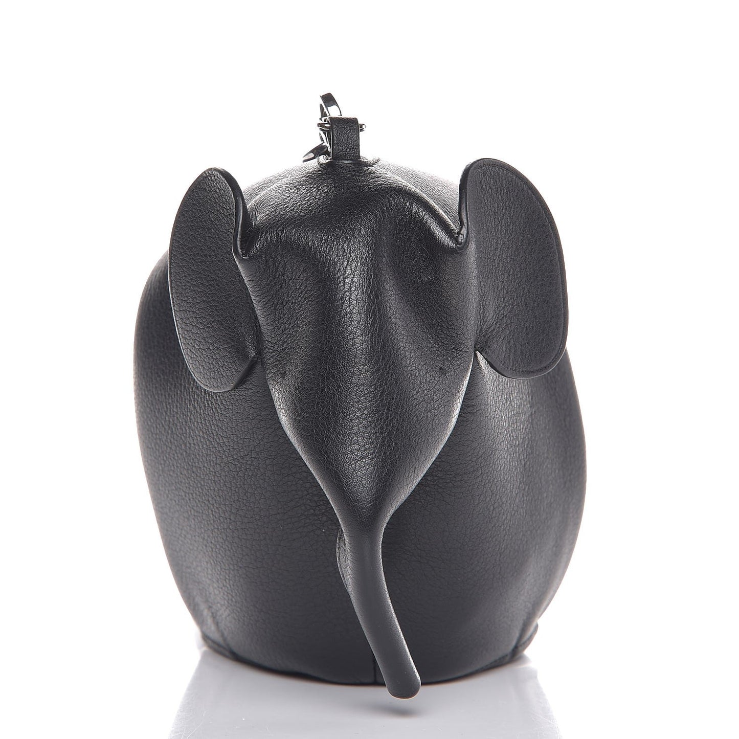 Calfskin Mini Elephant Crossbody Bag Black
