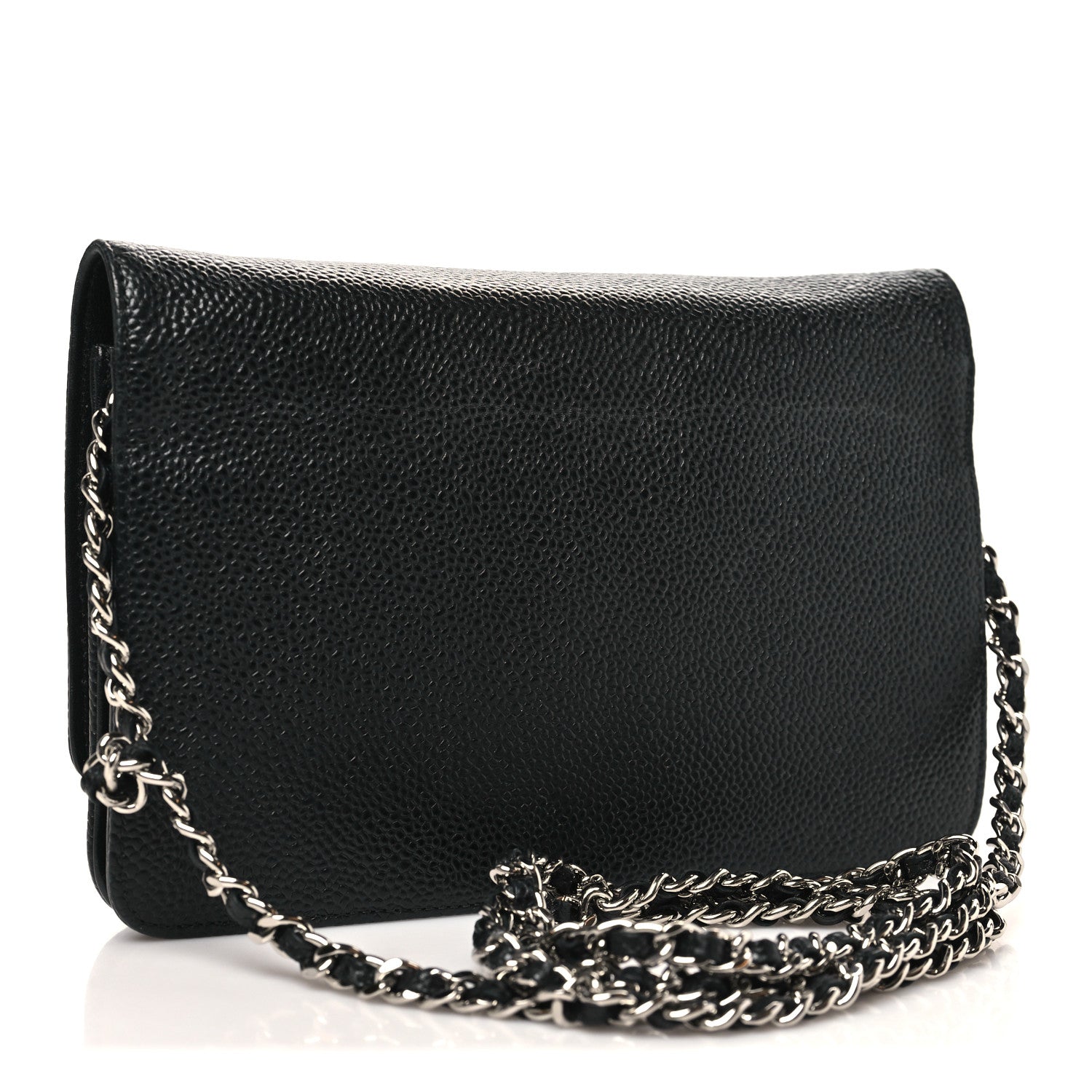 Chanel Caviar Timeless CC Wallet On Chain WOC Black 3 of 11